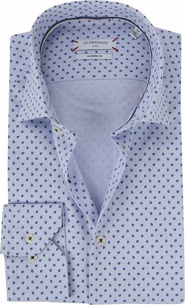 Giordano Shirt Muster Blue