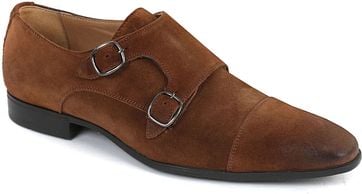 Giorgio Torino Double Monkstrap Brown Suede