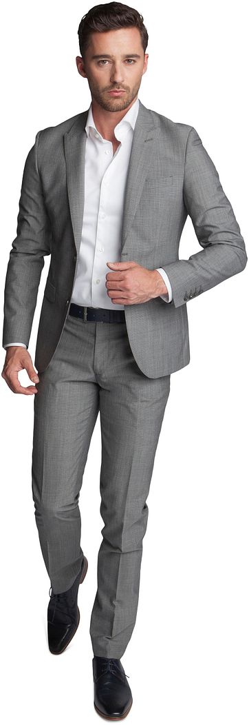 Grau Kariert Anzug Gaulle