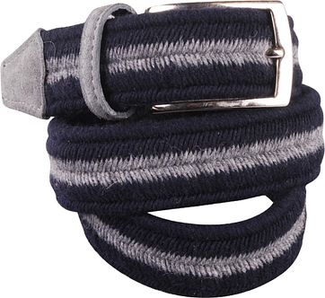 Gürtel Stretch Navy Grau G73