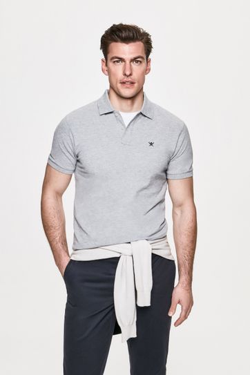 grey polo shirt combination
