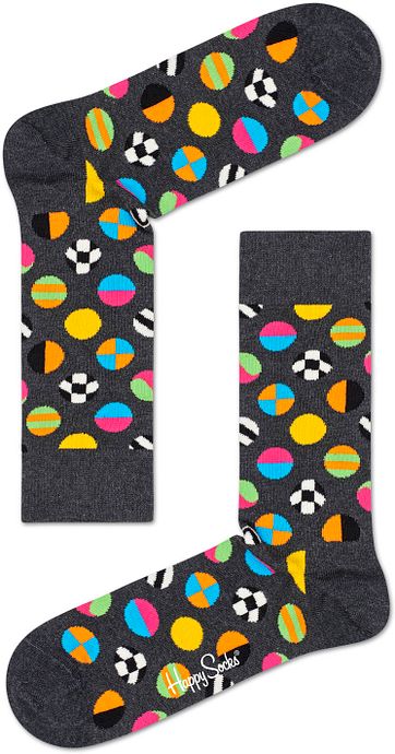Happy Socks Clashing Dot Grey