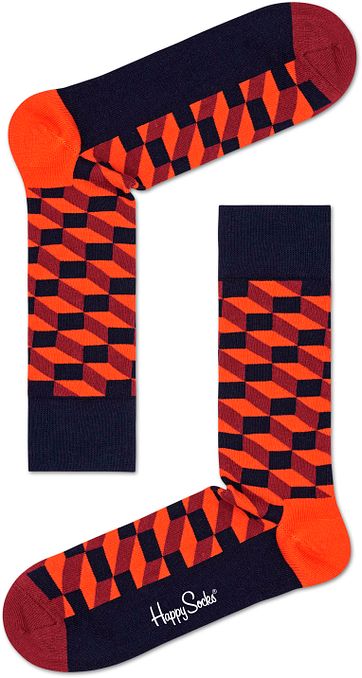 Happy Socks Filled Optic Orange