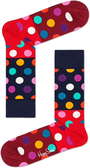 Happy Socks Squiggly Rood