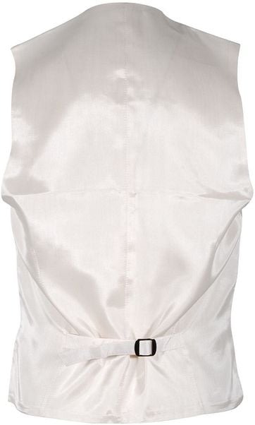 Hochzeitsweste Twill Ecru