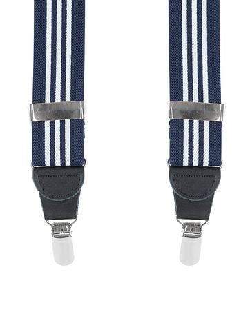Hosenträger Navy White Streifen