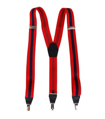 Hosenträger Rot Navy Streifen