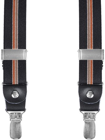 Hosenträger Schwarz Braun