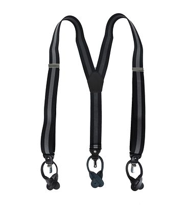 Hosenträger Schwarz-Grau