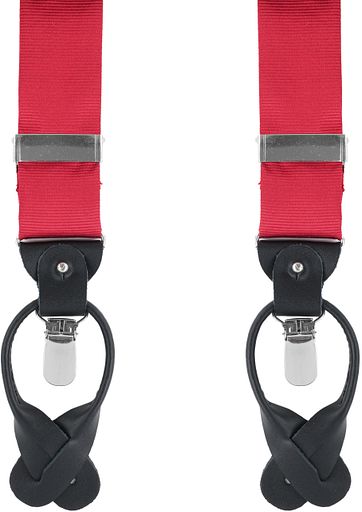 Hosenträger Seide Knallrot S17A