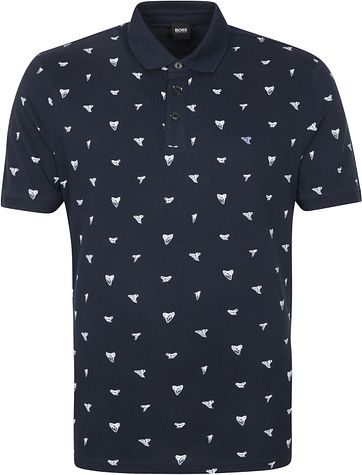 Hugo Boss Polo Peprint Donkerblauw