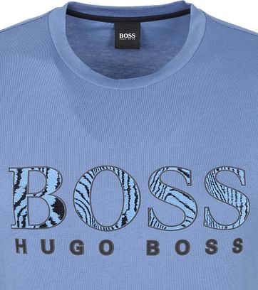 Hugo Boss T-shirt Logo 21 Blauw
