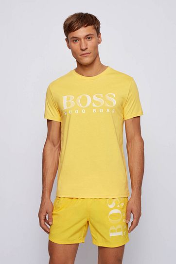 Hugo Boss T-shirt UV-Protection Geel