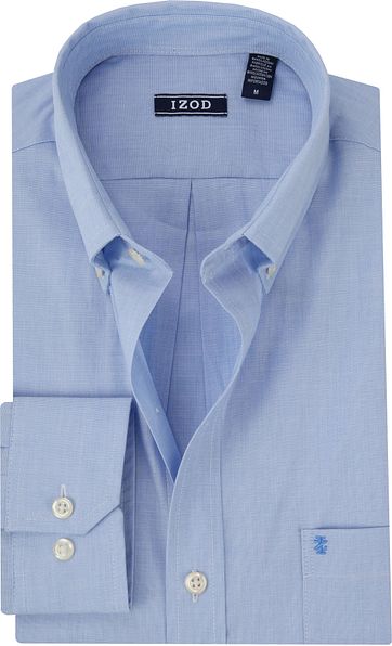 IZOD Overhemd Melange Blauw