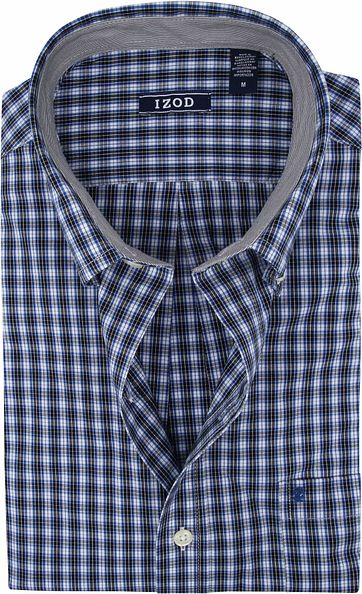 IZOD Overhemd Ruit Navy