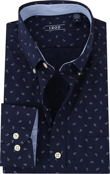 IZOD Shirt Paisley Navy