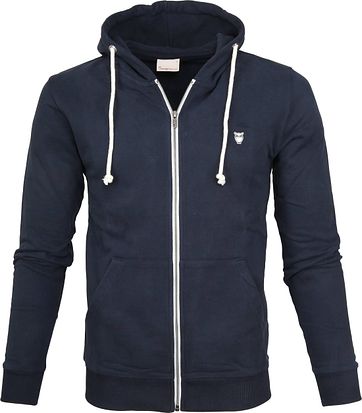 Knowledge Cotton Apparel Hoodie Navy
