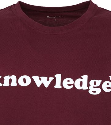 Knowledge Cotton Apparel T-shirt Violett