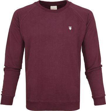 Knowledge Cotton Apparel Trui Bordeaux knowledge cotton apparel kopen in de aanbieding Knowledge Cotton Apparel Trui Bordeaux knowledge cotton apparel kopen in de aanbieding