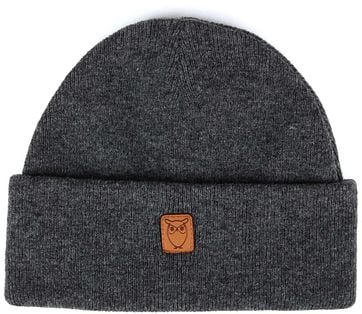KnowledgeCotton Apparel Beanie Dark Grey