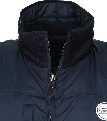 KnowledgeCotton Apparel Fjord Coat Navy
