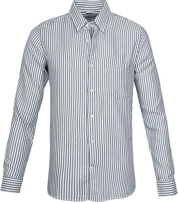 KnowledgeCotton Apparel Hemd Denim Striped