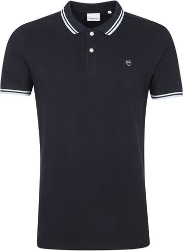 KnowledgeCotton Apparel Rowan Polo Donkerblauw