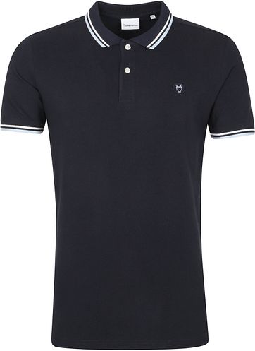 KnowledgeCotton Apparel Rowan Poloshirt Dunkelblau