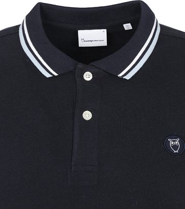 KnowledgeCotton Apparel Rowan Poloshirt Dunkelblau