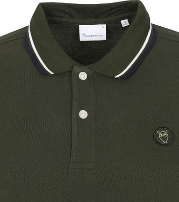 KnowledgeCotton Apparel Rowan Poloshirt Dunkelgrün