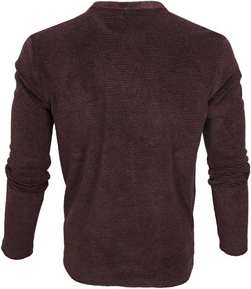 Knowledgecotton Apparel Streifen Pullover Bordeaux 1281 Bordo Grey Online Kaufen Suitable