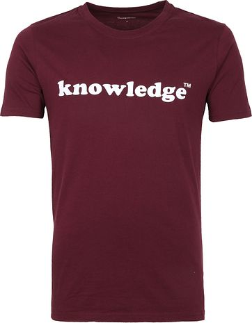 KnowledgeCotton Apparel T-shirt Paars