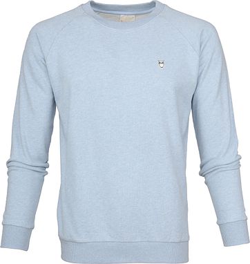 KnowledgeCotton Apparel Trui Lichtblauw