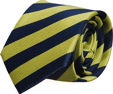 Krawatte Grün - Navy Streifen FD03