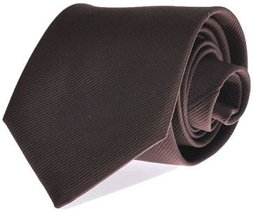 Krawatte Seide Braun Uni F45