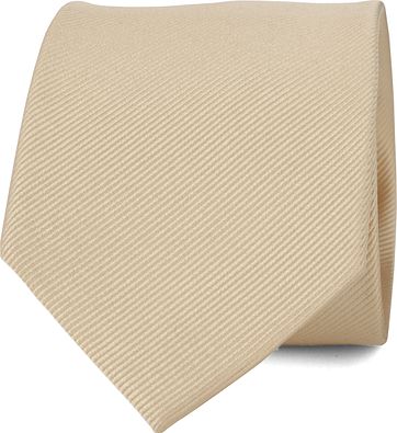 Krawatte Seide Champagner Uni F10