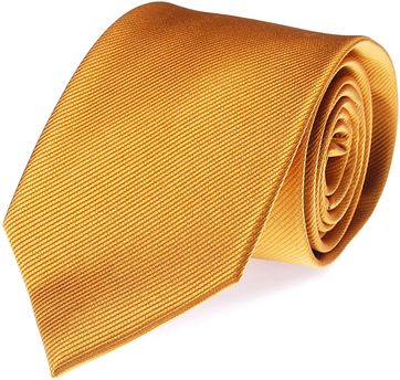 Krawatte Seide Gold Uni F13