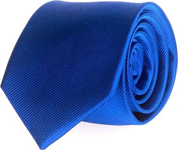 Krawatte Seide Kobaltblau Uni F65