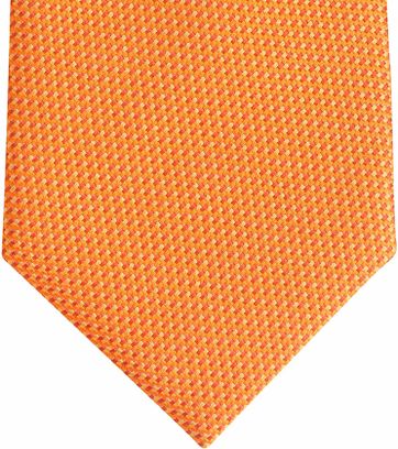 Krawatte Seide Orange Motiv