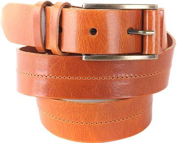 Lederg&uuml;rtel Cognac