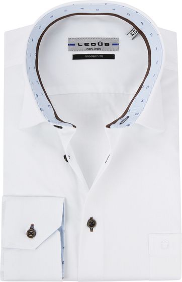 Ledub Hemd MF Twill Wei&szlig;