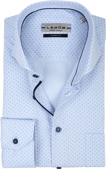 Ledub Overhemd MF Cirkel Blauw