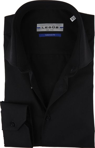 Ledub Overhemd MF Non Iron Zwart