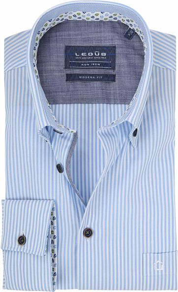 Ledub Shirt Blue Stripes