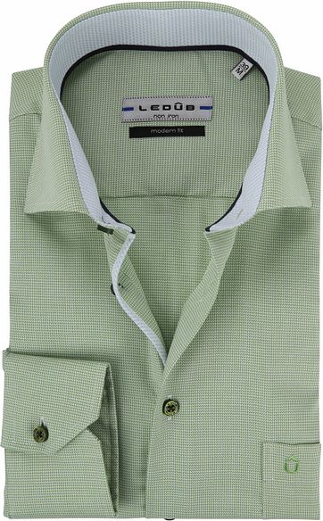 Ledub Shirt Green Non Iron MF