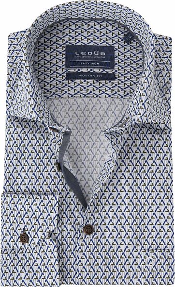Ledub Shirt MF Dessin Army Blue
