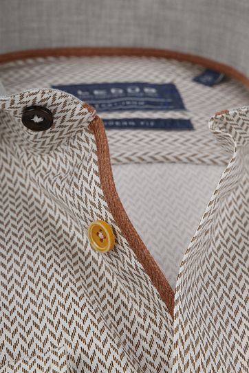 Ledub Shirt MF Dessin Brown