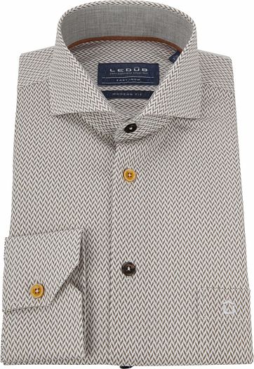 Ledub Shirt MF Dessin Brown