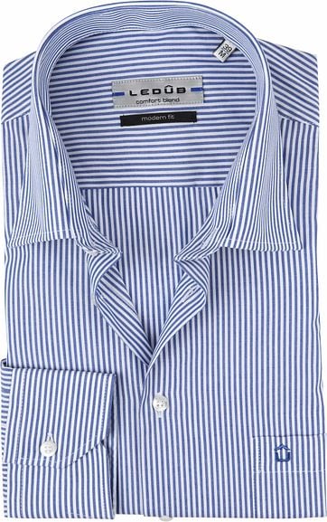 Ledub Shirt MF Striped Blue