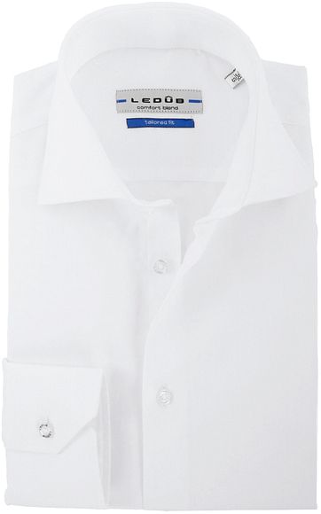 Ledub Shirt Uni White Twill